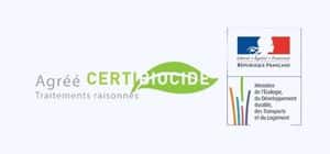 Certification Certibiocide de Servigeco
